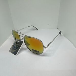Aviator Style Mirrored Sunglasses UV400 Protection Unisex